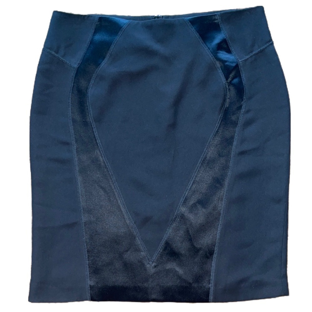 NEW SANDRA ANGELOZZI BLACK FORMAL FIGURE ACCENT SKIRT